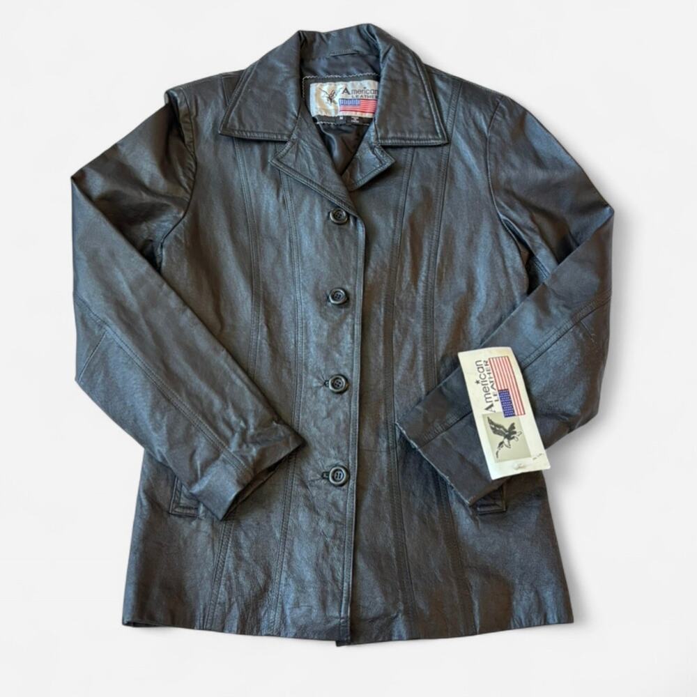 Women’s Vintage American Leather Black Leather Jacket